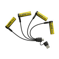 Nitecore NH2400 sada 4 ks. AA baterii