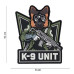 Nášivka 3D PVC K-9 Unit - glow