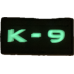 Nášivka K-9 gumová Glow