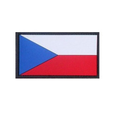 Nášivka Czech Republic 3D gumová 5,5 x 3 cm