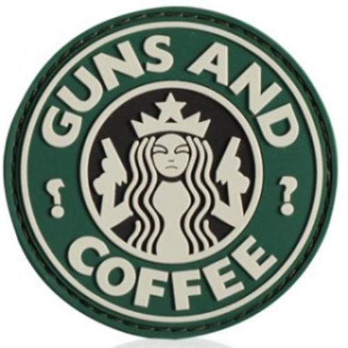 Nášivka GUNS AND COFFEE
