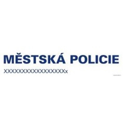 Magnetický nápis OBECNÍ (MĚSTSKÁ) POLICIE