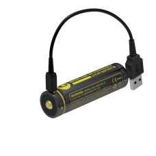 NITECORE 18650 Micro USB dobíjecí, Li-Ion 3,6V, 2600 mAh