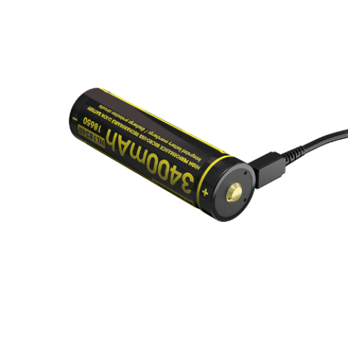 NITECORE 18650 Micro USB dobíjecí, Li-Ion 3,6V, 3400 mAh