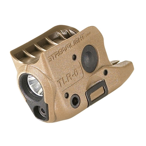 Podvěsná svítilna Streamlight TLR-6 písková, GLOCK 42/43 , 100 lm, červený laser