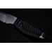Pevný nůž P100 s Kydex pouzdro černa-černý paracord