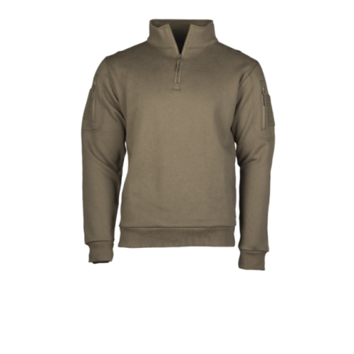 Mikina Tactical 1/3 zip Dark Green