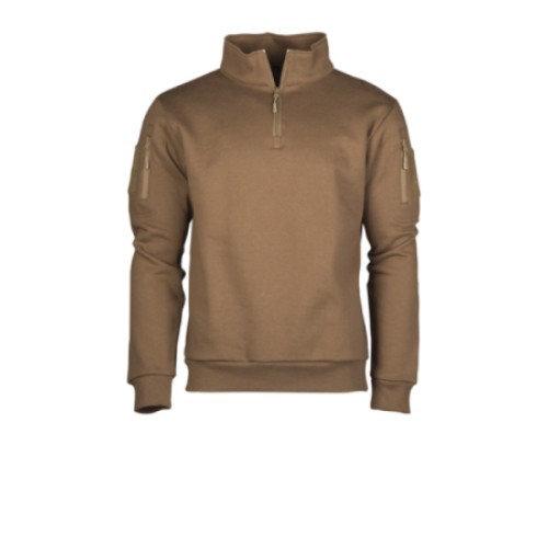 Mikina Tactical 1/3 zip Dark Coyote