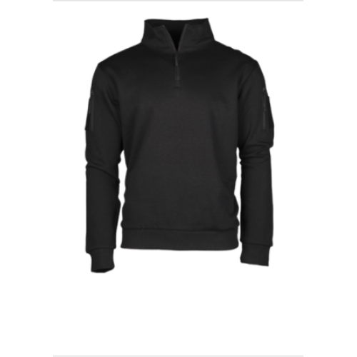 Mikina Tactical 1/3 zip černá