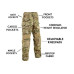 Kalhoty OPENLAND Combat - Multi Camo