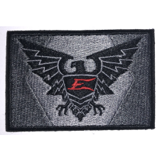 Vyšívaný patch EDGE TACTICAL šedo černý
