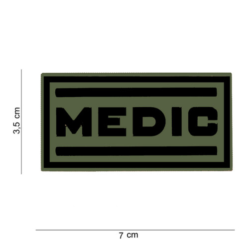 Nášivka 3D PVC MEDIC - zelená