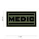 Nášivka 3D PVC MEDIC - zelená